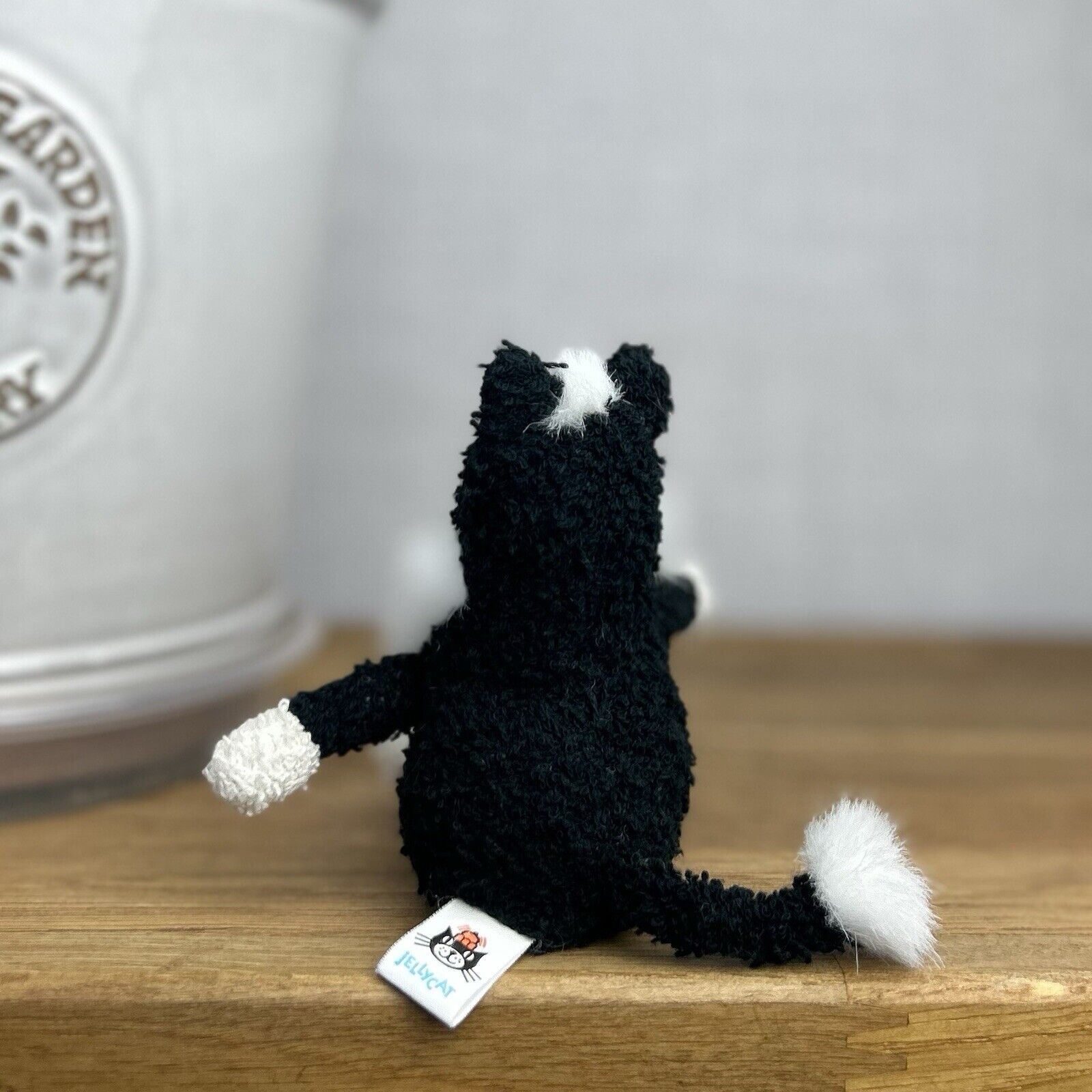 Jellycat Scat Cat Black Vintage Soft Toy Comforter Baby Kitten Black Plush 5"