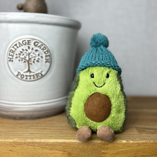 Jellycat Amuseable Cozi Avocado With Hat Plush Soft Toy - Teal Cozi Avacado