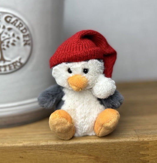 Jellycat Baby Poppet Penguin - Baby Poppet - Tiny Size 4” Little Penguin Hat
