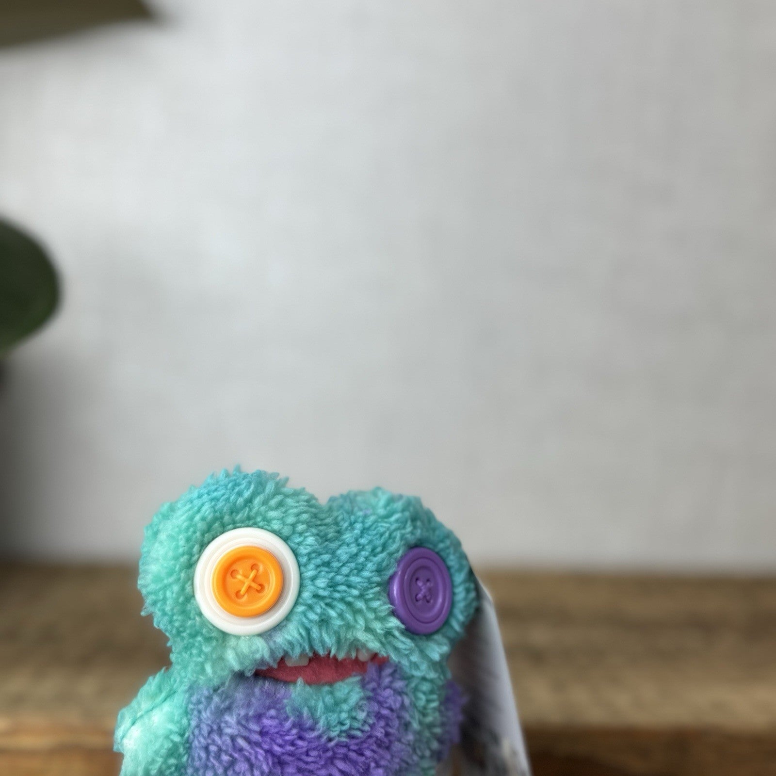 Fuggler Green/blue Gaptooth Mcgoo - Funny Ugly Monster Keyring Clip Monster