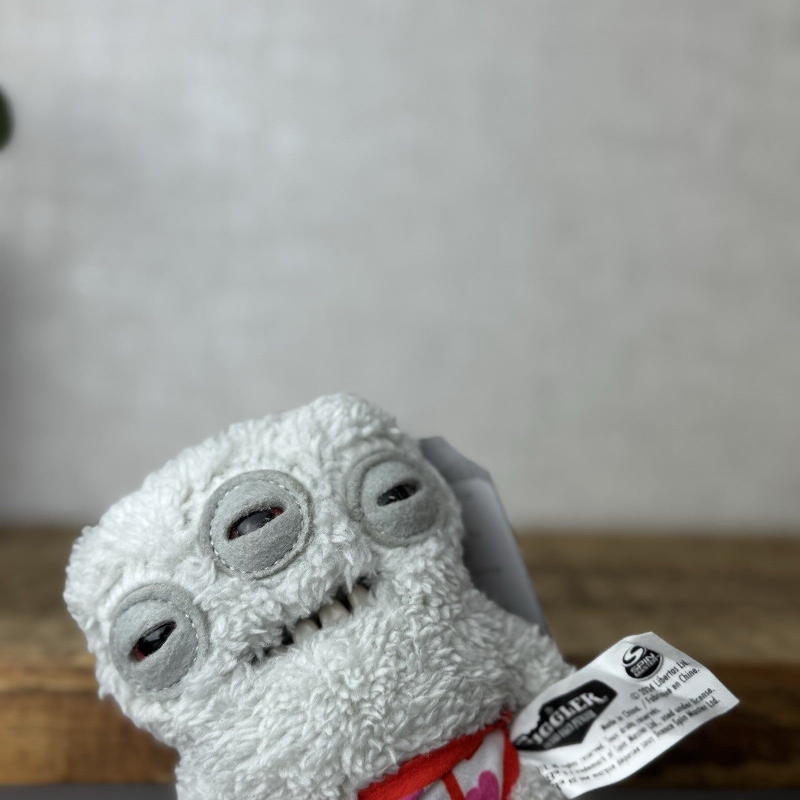 Fuggler Budgie Fuggler Annoyed Alien - Grey Fuggler Monster With Pants Clip 5”