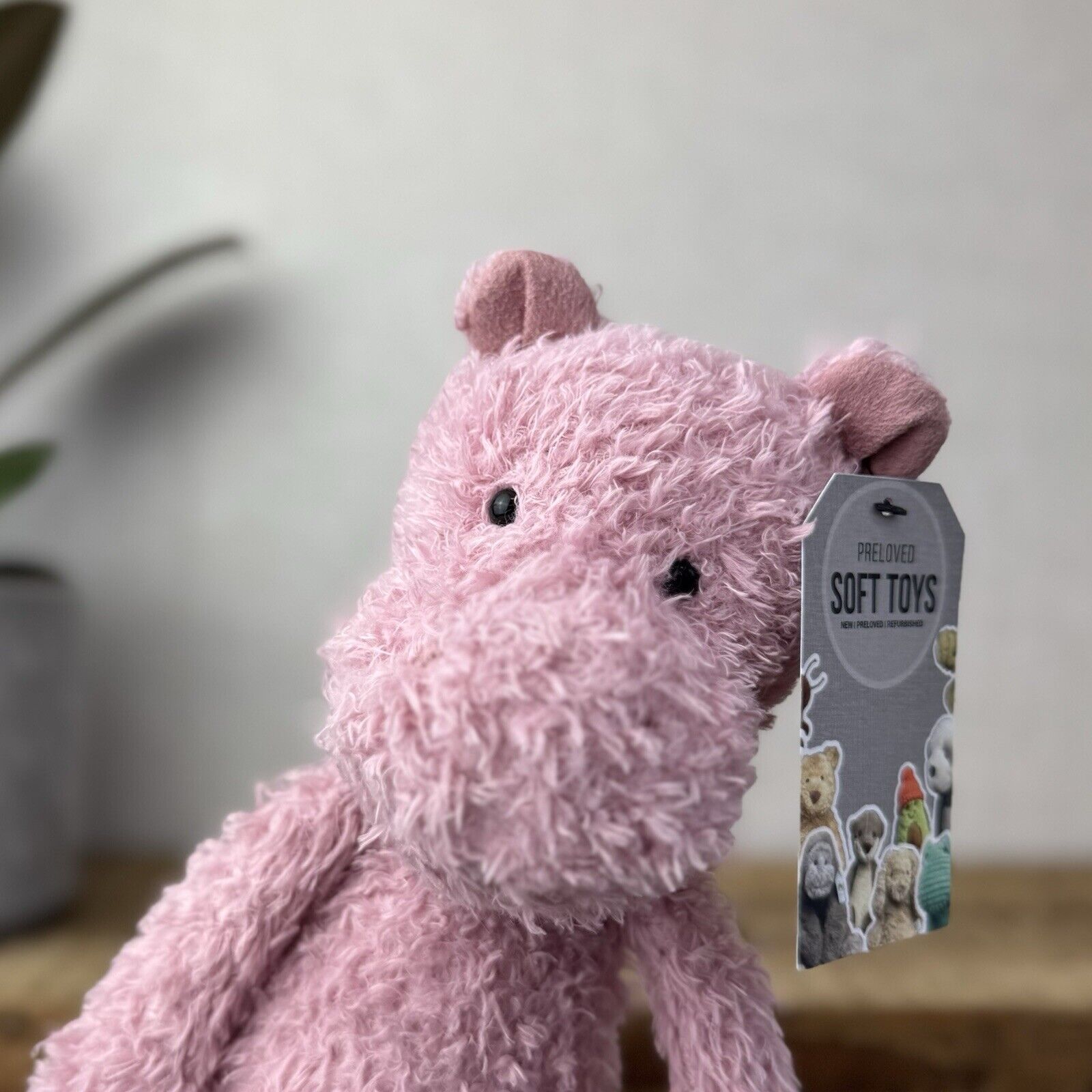 Jellycat Wild Thing Hippo - Lilac Purple Hippo Soft Toy Teddy - Fluffy Hippo 15”