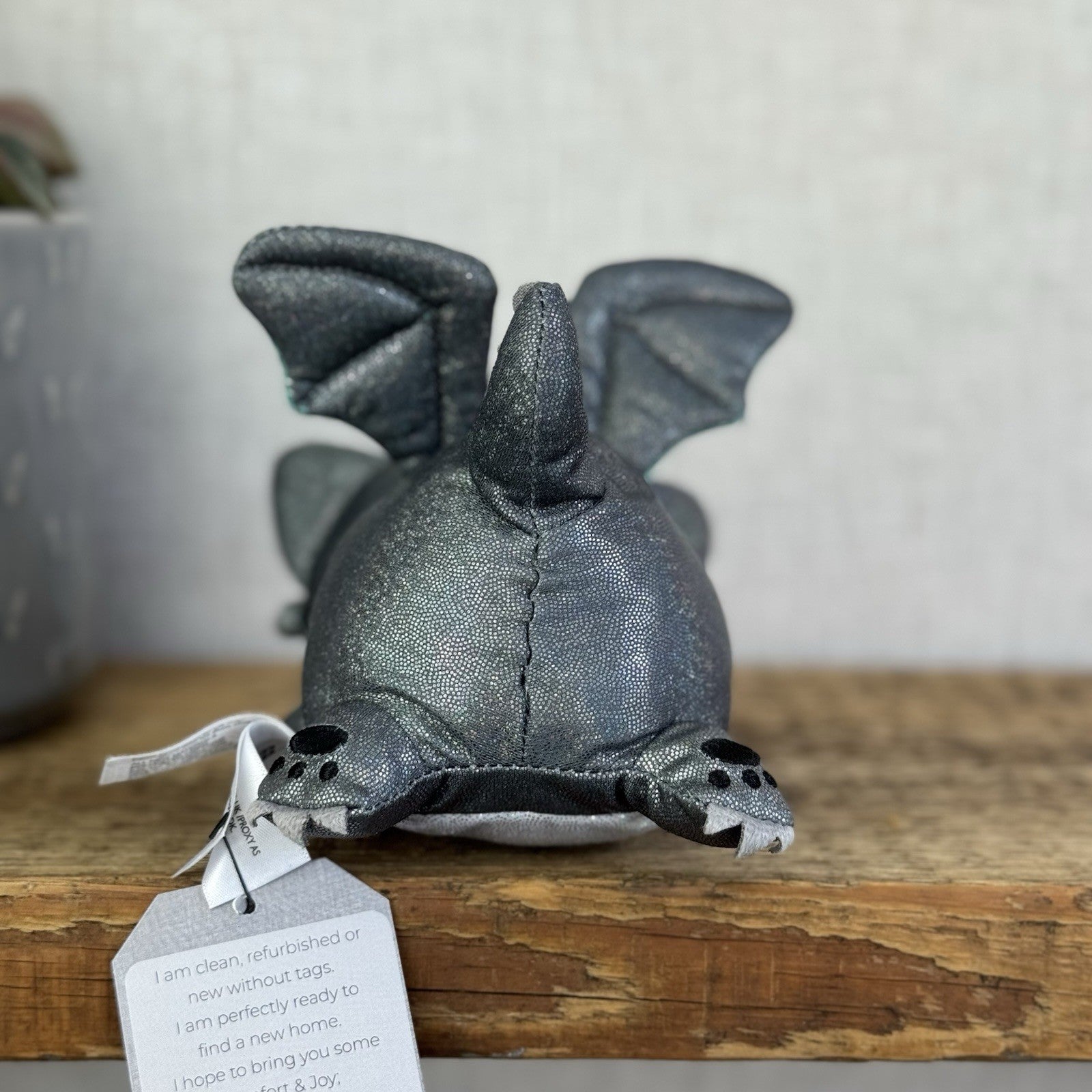 Aphmau MeeMeows - Dragon Cat Grey/Green Sparkly Plush Collectible 5"
