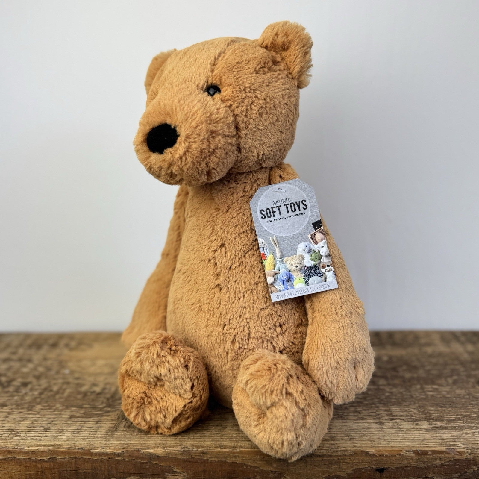 Jellycat Large Bashful Ginger Bear - Large Orange Bashful Bear Cub RARE 15"/38cm