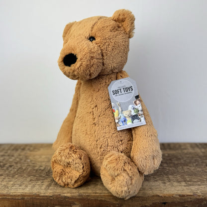 Jellycat Large Bashful Ginger Bear - Large Orange Bashful Bear Cub RARE 15"/38cm
