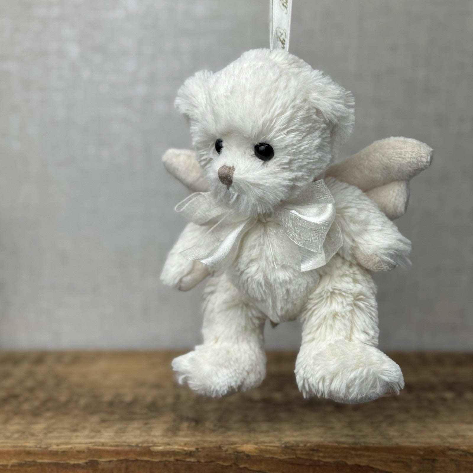 Bukowski Bears Angel Baby Bear White Hanging Bear Beanie Mini Angel Dillon 7"
