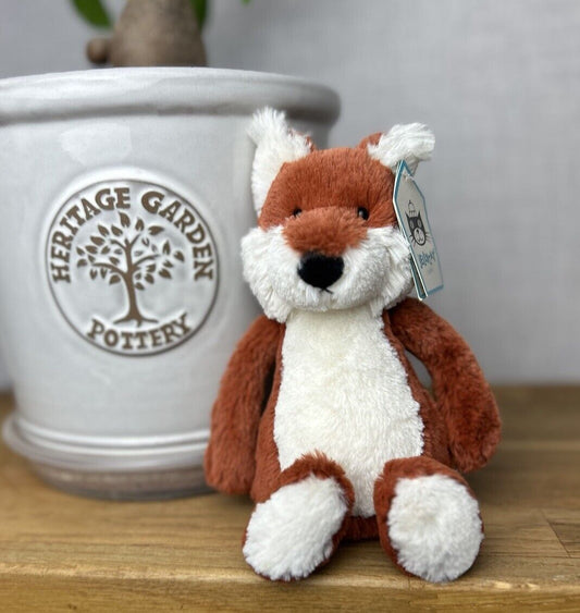 Jellycat Small Bashful Fox - White Belly Fox - OG - Small Fox Jellycat - New