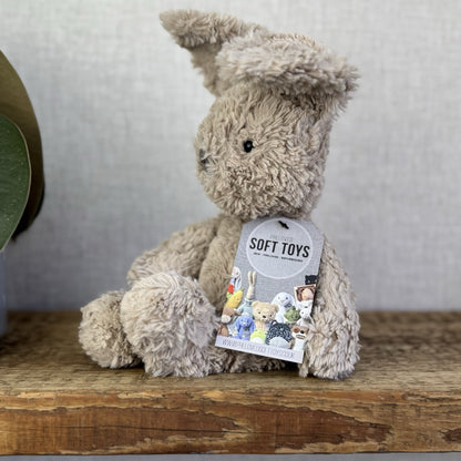 Jellycat Beige Iggle Squiggle Mumble Bunny Rabbit - Small Textured Beanie 10"