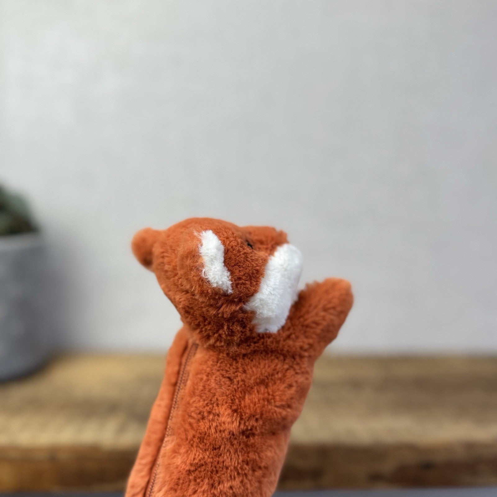 Jellycat Bashful Fox Pencil Case - Orange Fox Pencil Case Retired Small 8"