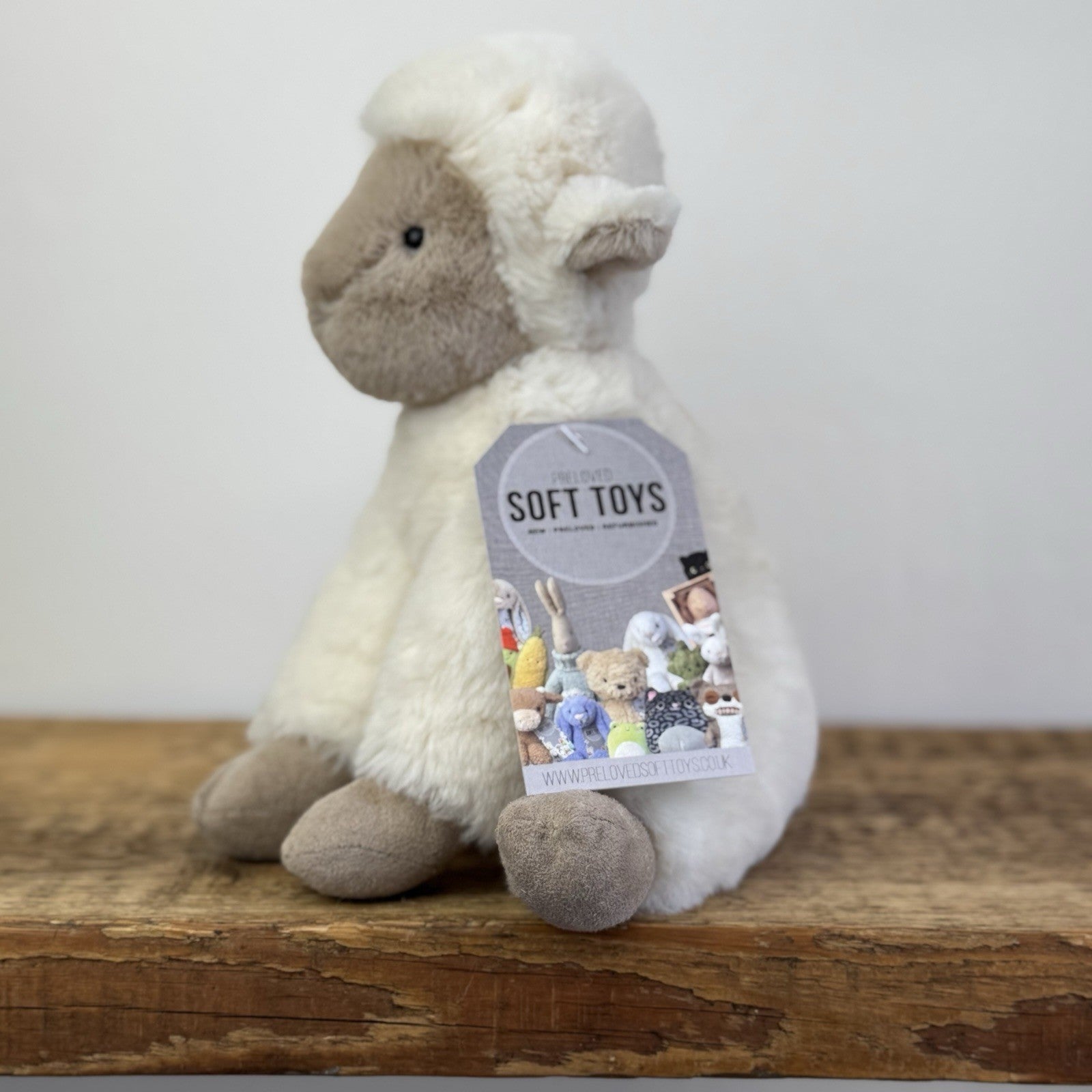 Jellycat Small Libby Lamb - Small Fluffy Lamb Soft Toy Sitting Retired 8"
