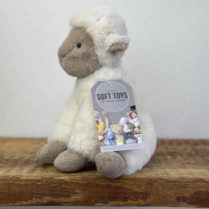 Jellycat Small Libby Lamb - Small Fluffy Lamb Soft Toy Sitting Retired 8"