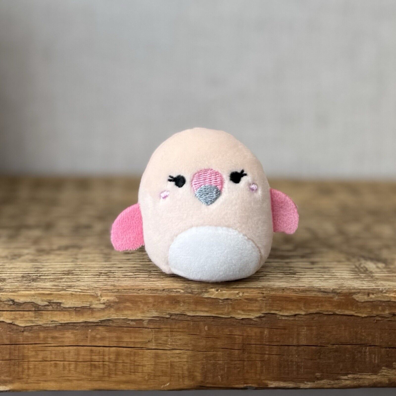 Squishmallow Squishville - Small Flamingo White & Pink Tiny Flamingo Bird 2"