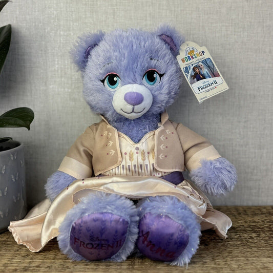 Build a Bear Disney Frozen - Anna Purple Sparkle 16" - Retired 2019 New With Tag