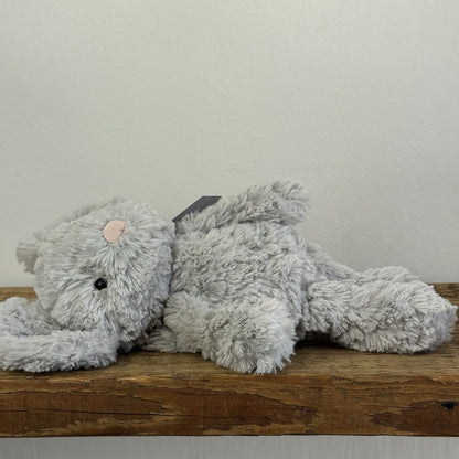 Jellycat Iggle Sguiggle Mouse - Small Grey Textured Mouse Soft Toy Retired 9”