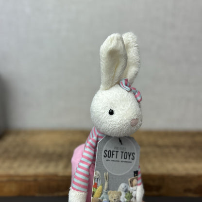 Jellycat Jazy Jiver Cream Bunny - Small Bunny Striped Ballerina Small Retired 8"