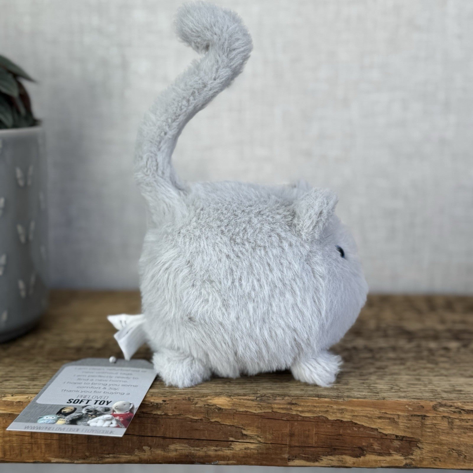 Jellycat Grey Kitten Caboodle Cat Plush Soft Toy - Small Kitten Soft Toy 5”