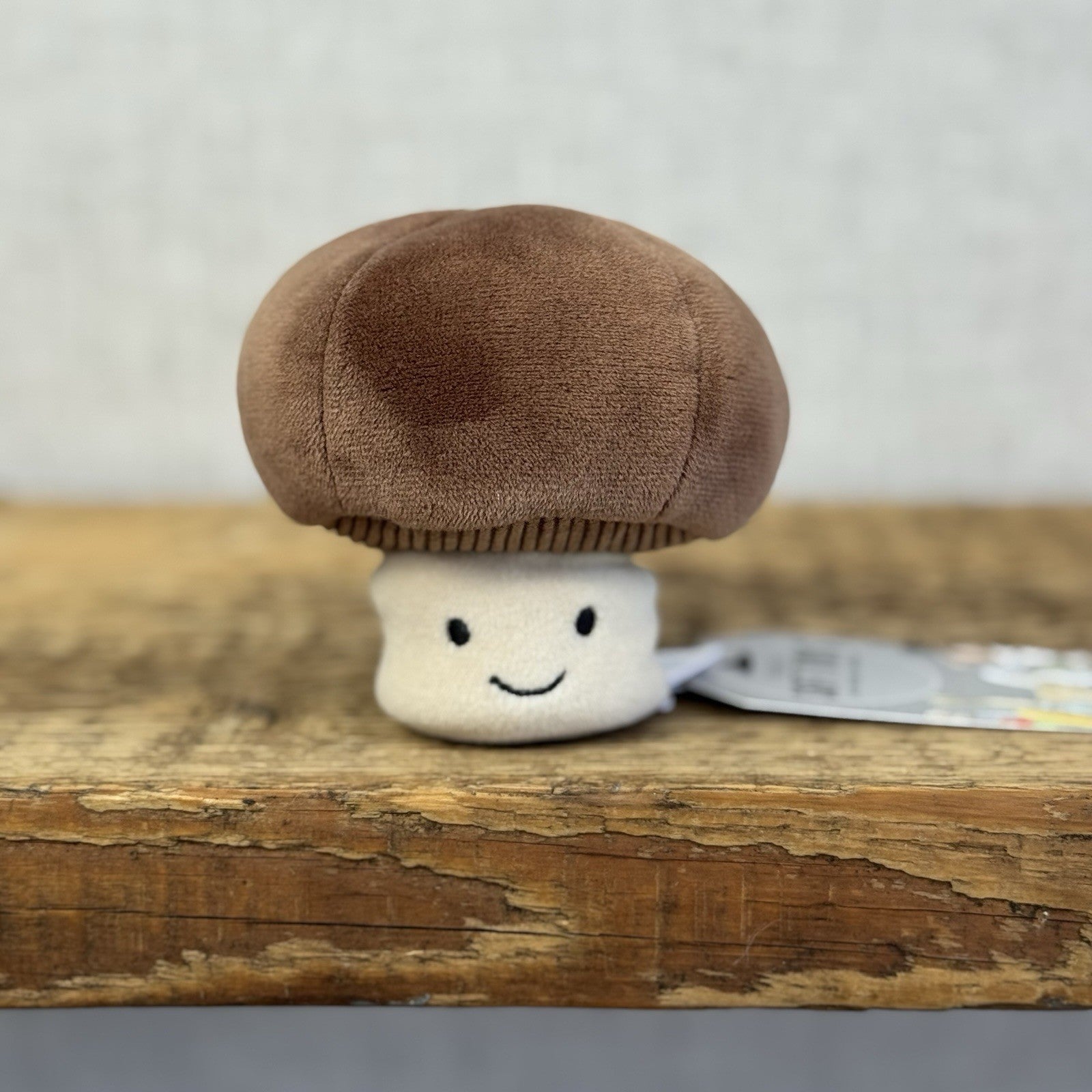 Jellycat Vivacious Mushroom - Mini Velour Mushroom Soft Toy Food Play NWOT 4"