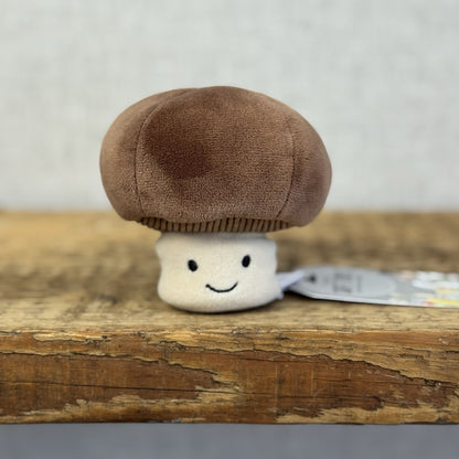 Jellycat Vivacious Mushroom - Mini Velour Mushroom Soft Toy Food Play NWOT 4"