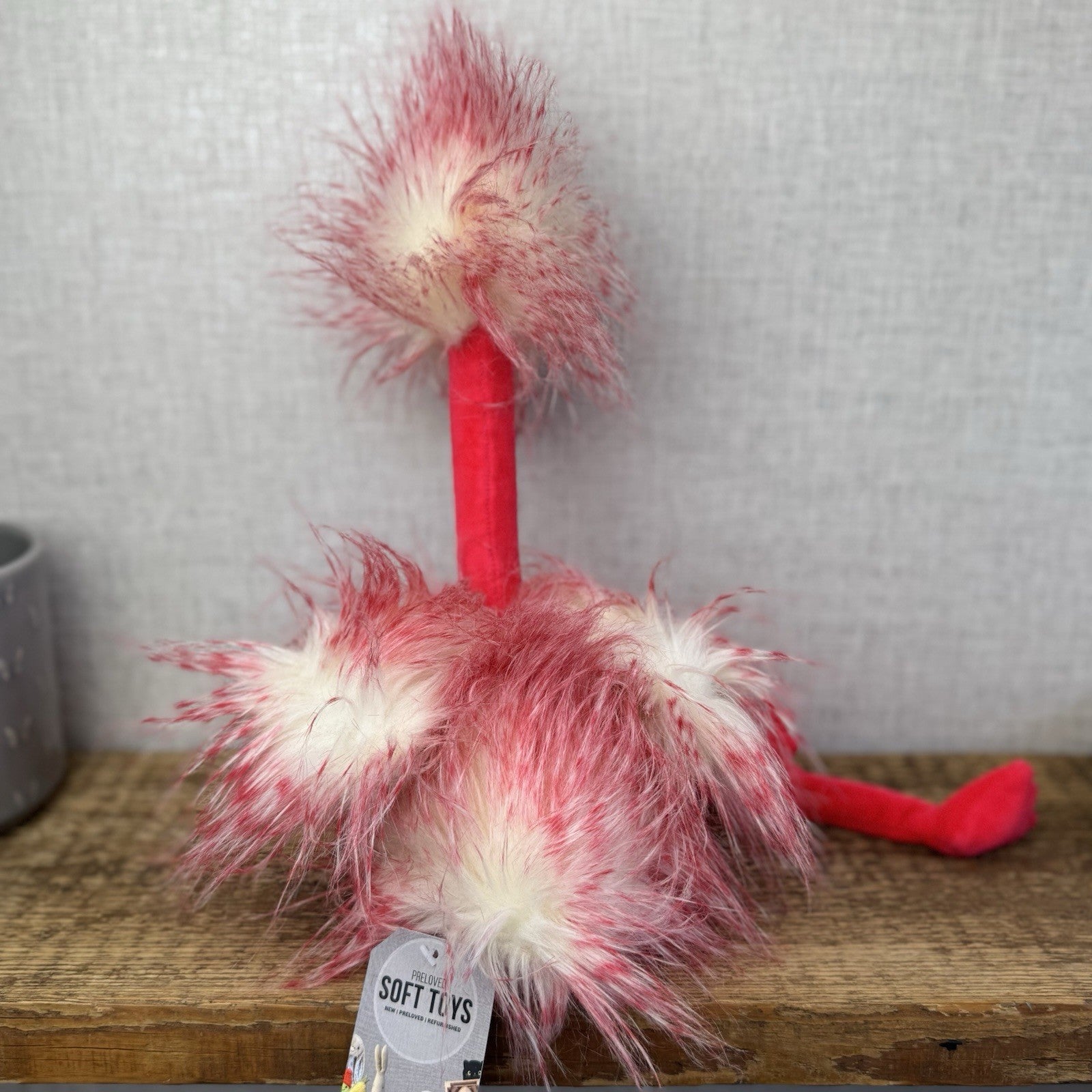 Jellycat Flora Flamingo - Large Fluffy Pink Bird Soft Toy Retired Rare 16"
