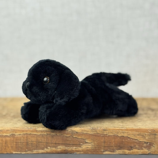 E&J Classic Vintage Labrador Puppy - Tiny Puppy Jet Black Rare Retired Small Lab