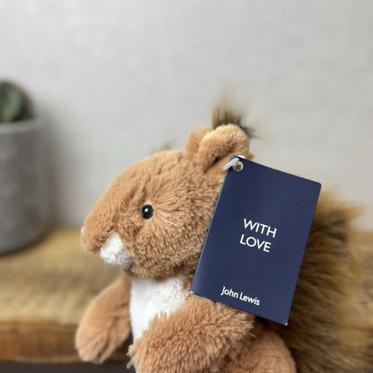 John Lewis Sid Squirrel - Christmas Advert Plush Beanie Plush (Jellycat Collab)
