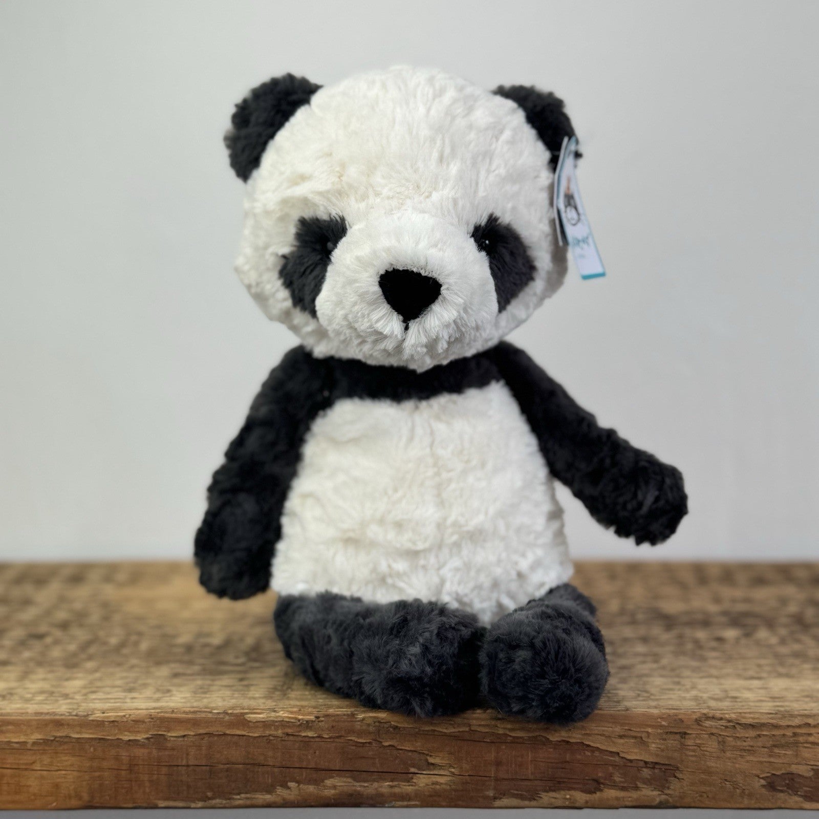 Jellycat Tuffet Panda - Panda Textured Beanie Plush Wild Animal Retired With Tag