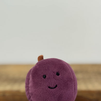 Jellycat Fabulous Fruit Plum - Small velour Fruit Soft Toy Retired 4" Fruit