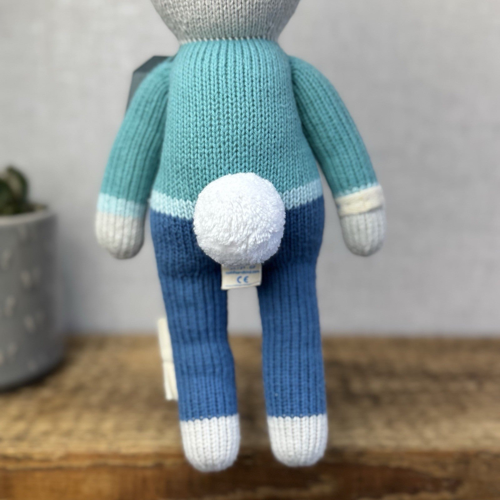 Cuddle + Kind Benedict The Bunny - Baby Cotton Yarn Knitted Wild Animal 13"