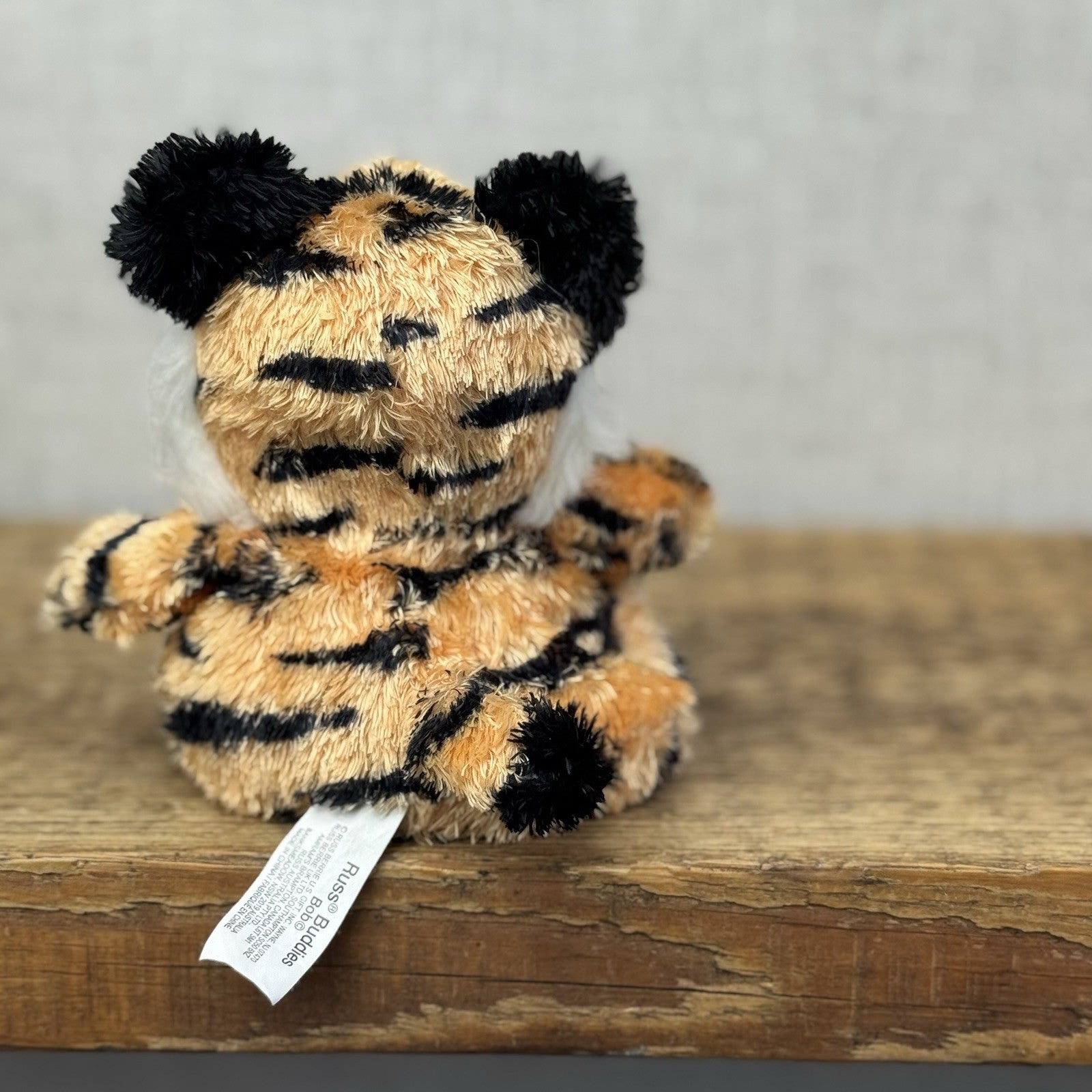 Russ Berrie Luvvies - Bob The Tiger - Pudding Tiger Soft Toy Tiny 4”