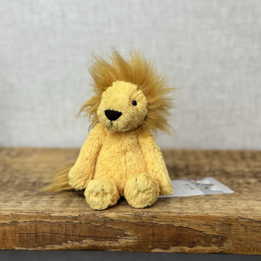 Jellycat Tiny Bashful Lion - Miniature Beanie Lion Retired Rare Small NWOT 6"