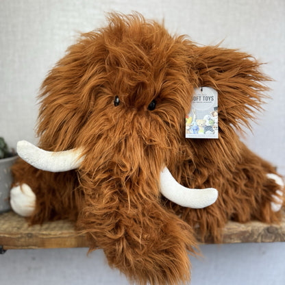 Jellycat Huge Truffles Mammoth - Huge Curly Hair Truffles Soft Toy Beanie 26"
