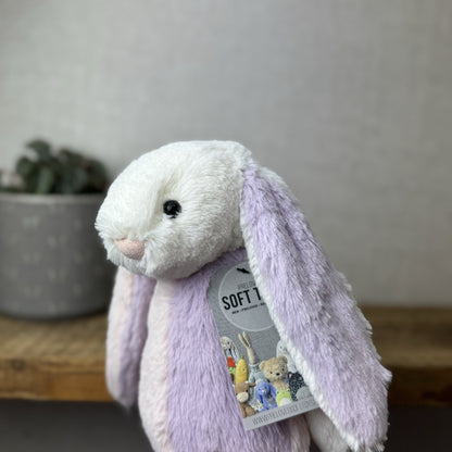Jellycat Medium Bashful “patchwork” Bunny Rabbit - Custom Made Bunny Rabbit 12”