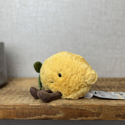 Jellycat Small Amuseable Lemon - Small Lemon With Legs - Food Play Soft Toy 6"
