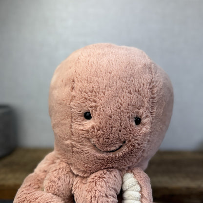 Jellycat Large Odell Octopus - Peach Large Octopus Beanie Retired Pink 20”