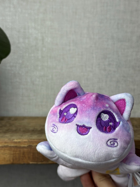 Aphmau MeeMeows - Celestial Galaxy Car - Pocket Squishy Cat Pink Small Cat 5"