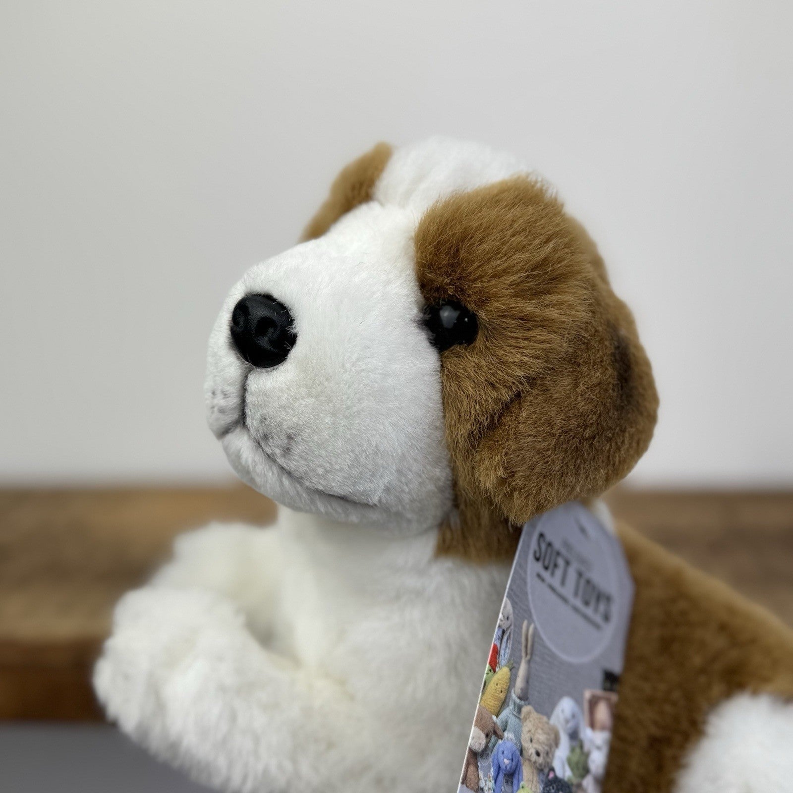 E&J classic St Bernard Puppy Dog - Vintage Dog Soft Toy Realistic Life Like Dog