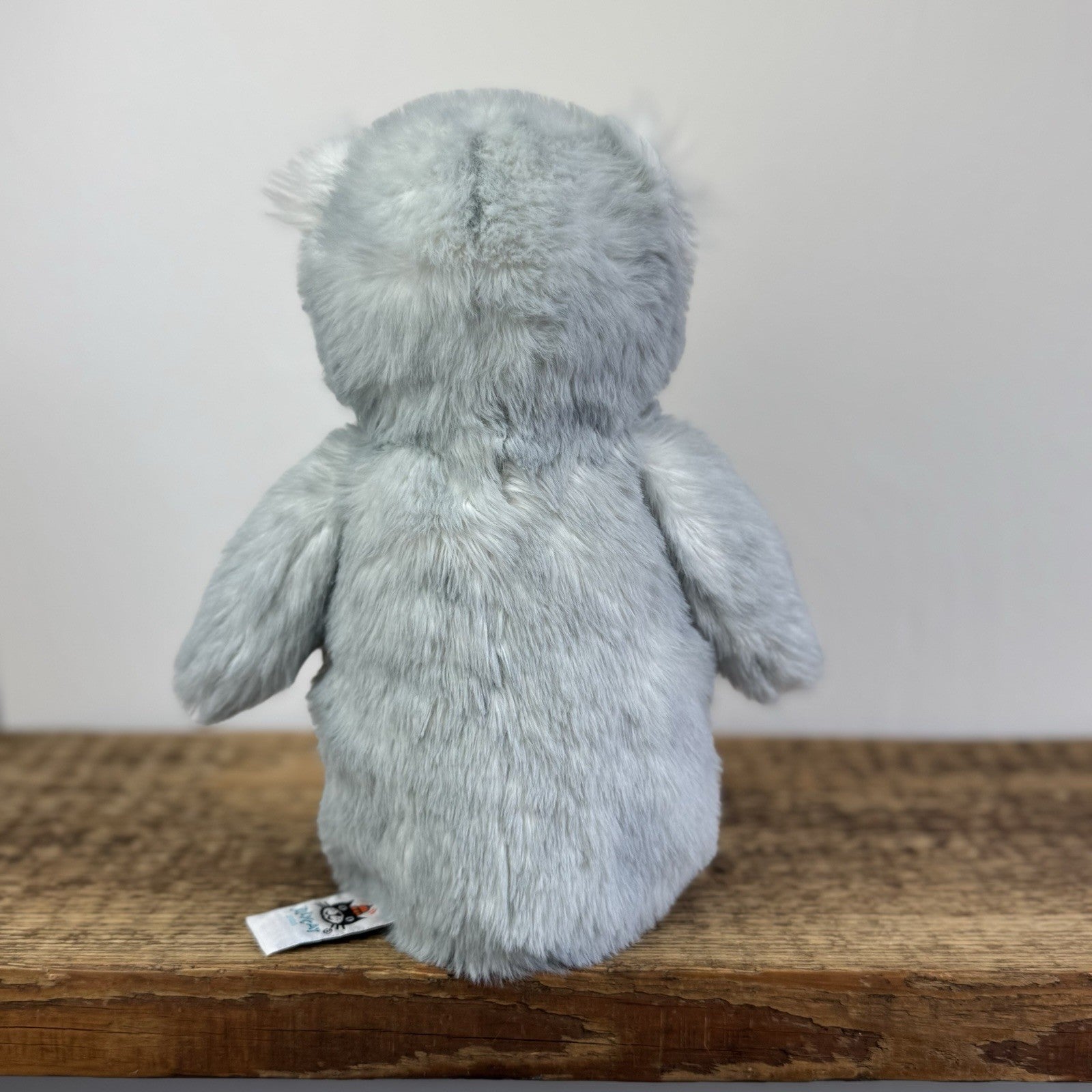 Jellycat Bashful Owl Chick - Birch Grey Colouring Owl Soft Toy Medium 9" (#2)