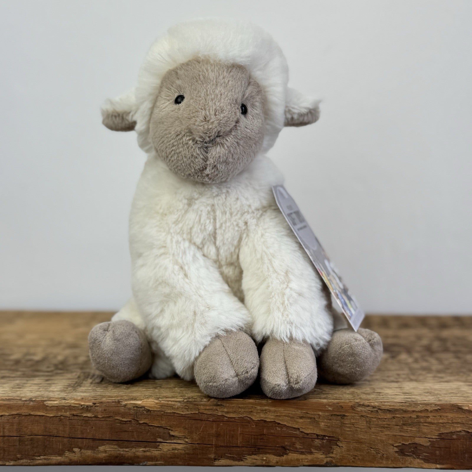 Jellycat Small Libby Lamb - Small Fluffy Lamb Soft Toy Sitting Retired 8"