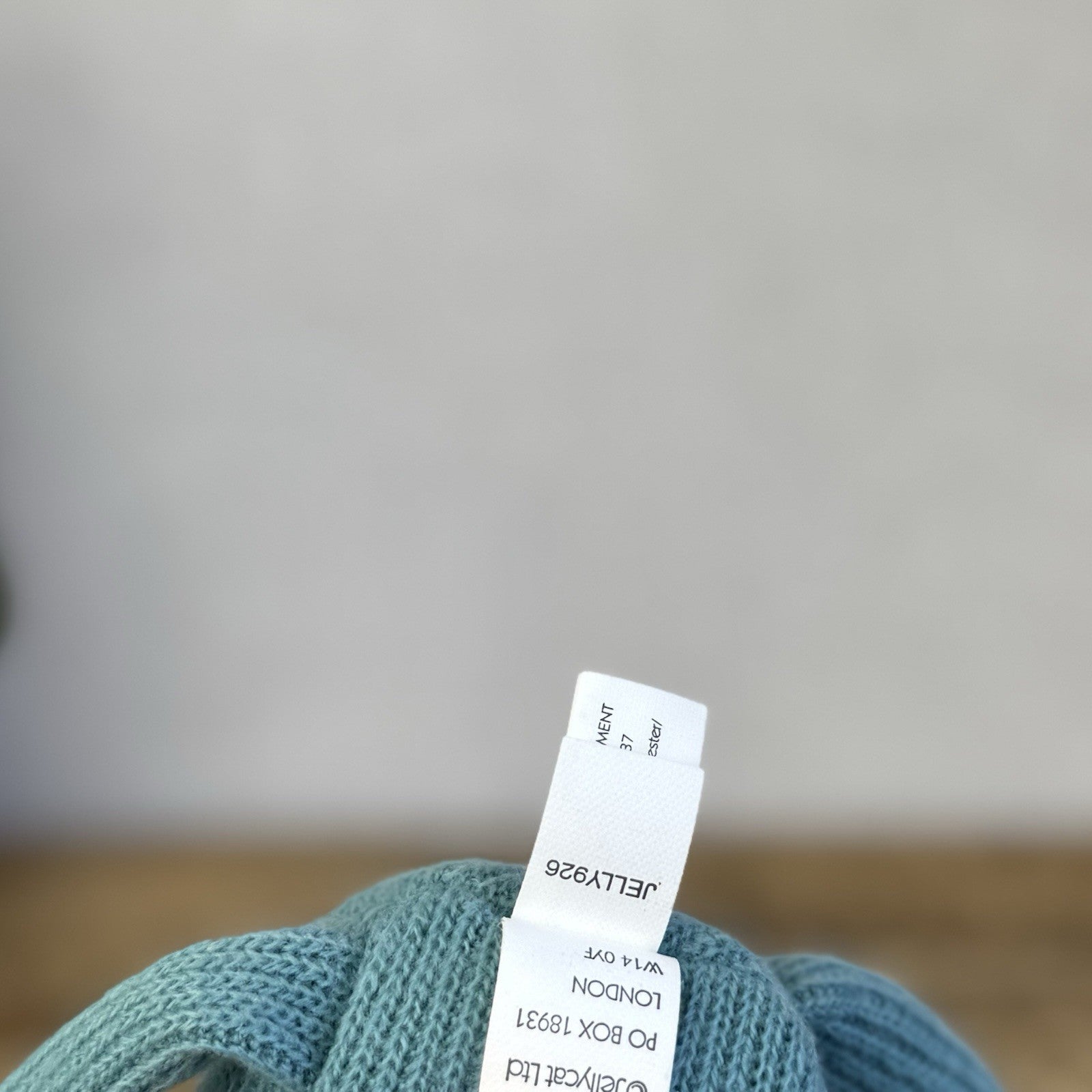 Jellycat Little Cashmina Cat - Blue Knitted Jellycat Kitten Beanie Small 7” Rare
