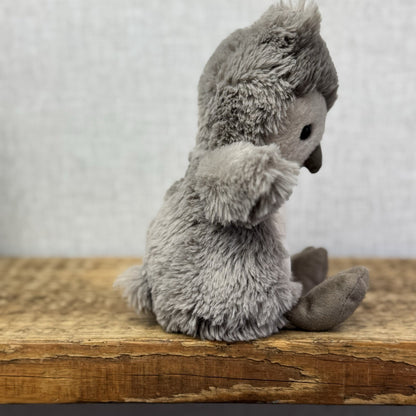 Jellycat Willow Owl Small Retired Grey Fluffy Small Owl Beanie Retired 8”
