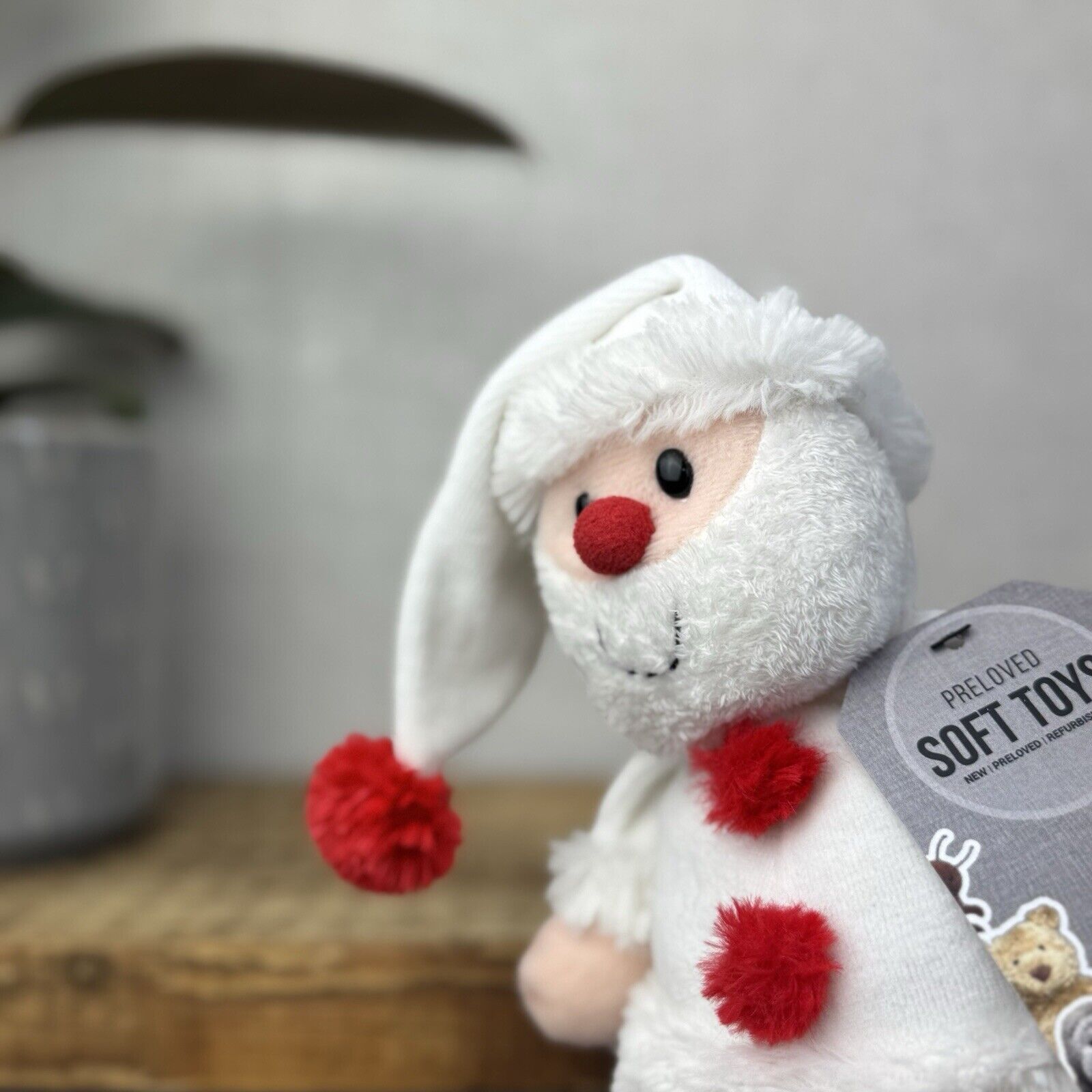 The Little White Company Beanie Santa - Jellycat Collaborative Christmas 10"