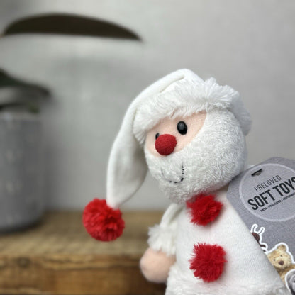 The Little White Company Beanie Santa - Jellycat Collaborative Christmas 10"