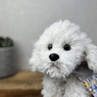 Russ Misty Bichon Frise - White Scruffy Fluffy Soft Toy Dog Plush White 13”
