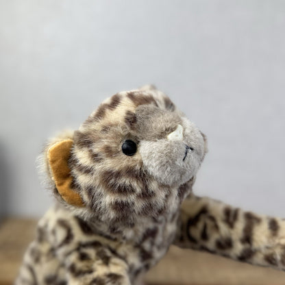 Ty 1991 Chi Chi Cheetah Leopard Plush Laying Down Vintage Floppy Cat 15”