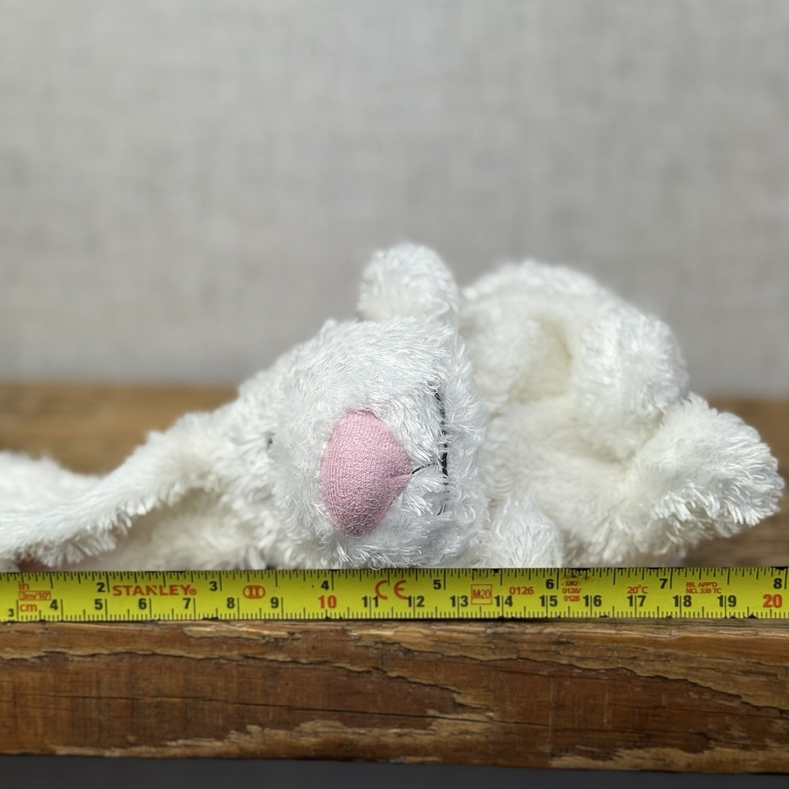 Russ Berrie Luvvies - Liz Bunny Beanie - Pudding Beanie Soft Toy Tiny 4”