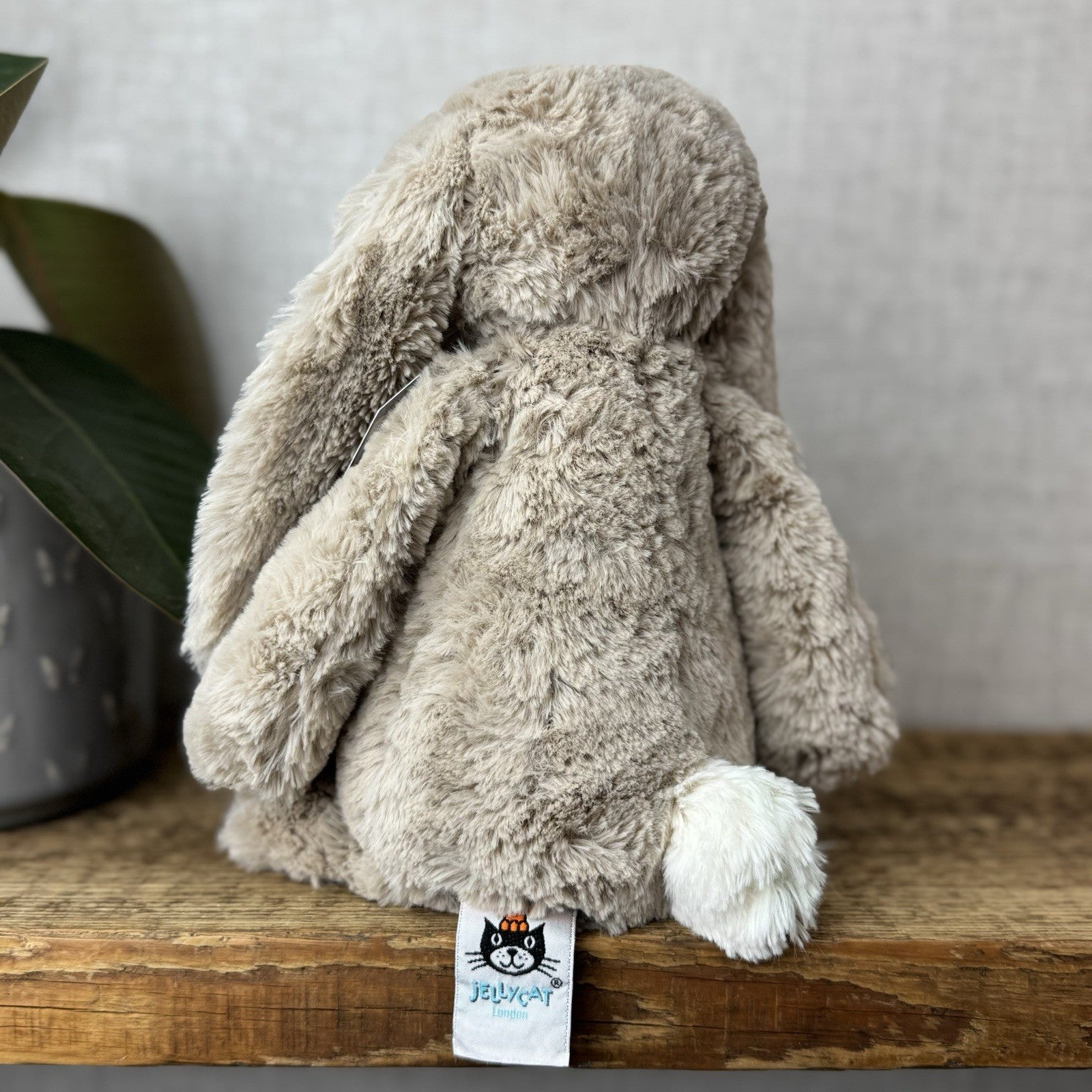 Jellycat Medium Bashful Beige Posy Blossom Bunny - Beige Bunny Floral Ears 12”