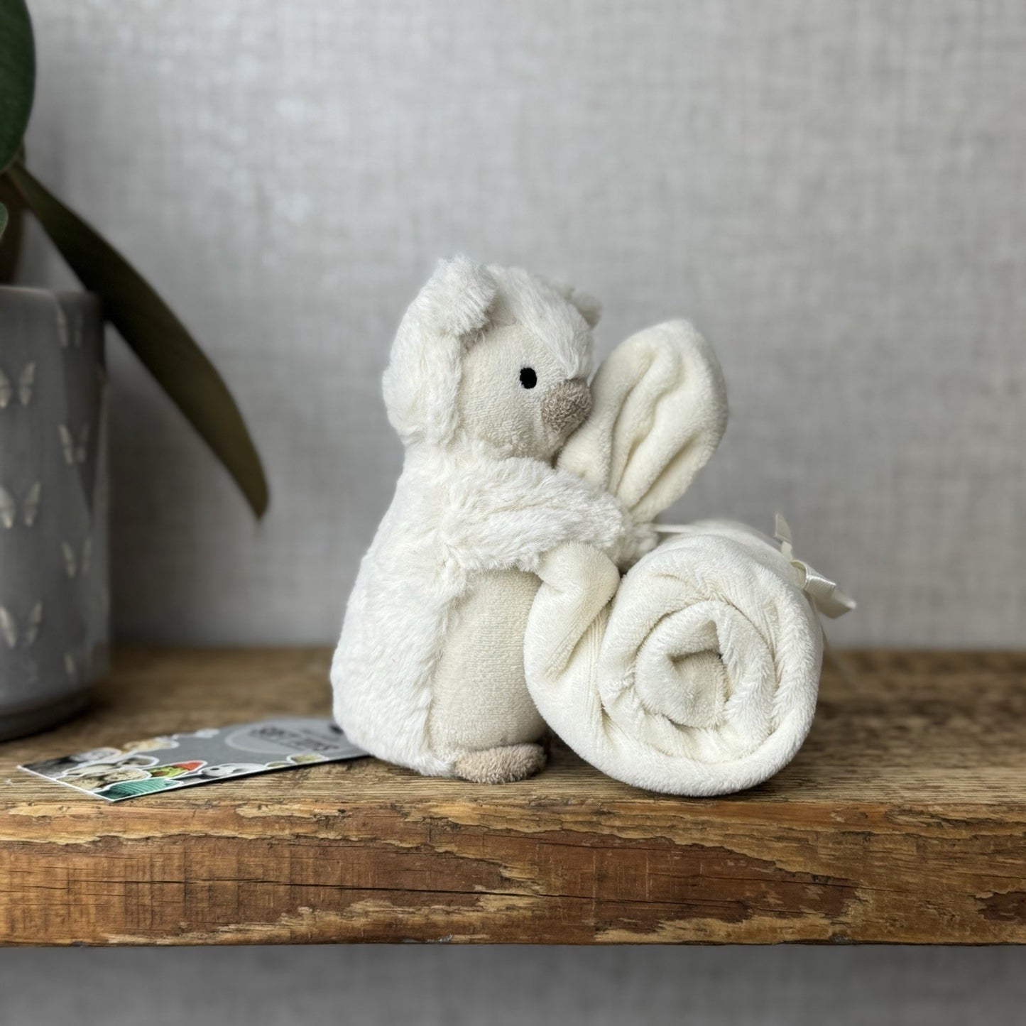 Jellycat Snowy Owl Soother - White Comforter Owl Bird Neutral Bab Comforter