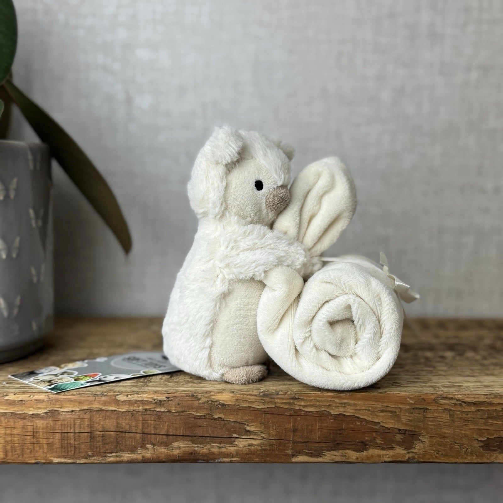 Jellycat Snowy Owl Soother - White Comforter Owl Bird Neutral Bab Comforter