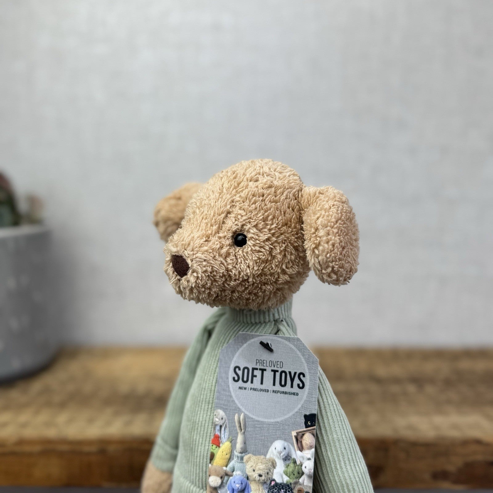 Jellycat Jumble Puppy - Dog Soft ToyPlush In Blue Jumper Retired Rare Beanie 12”
