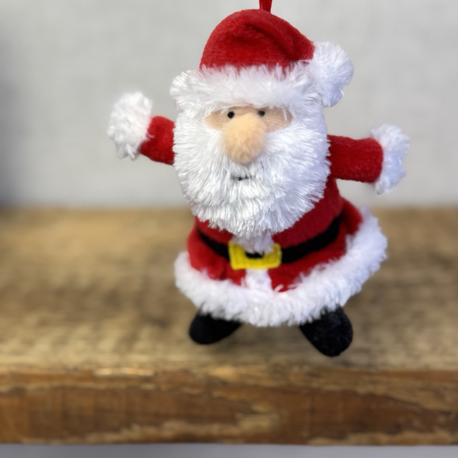Marks & Spencers Mini Santa Hanging - Vintage Miniature Father Christmas M&S 4"